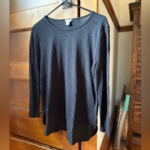 J. Crew Black Long Sleeve Tee